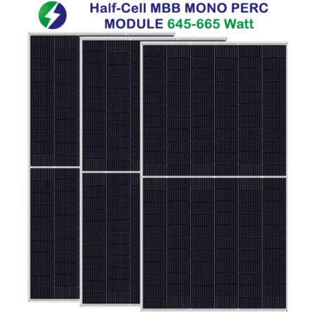 Half-Cell MBB MONO PERC MODULE 645-665 Watt